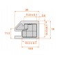 ARA Profile Usi Aluminiu SALICE - AIR SLIMLINE Titanium